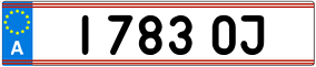 Trailer License Plate